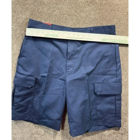 Red‎ Kap PT66 Men's Cargo Shorts Navy 34 x 10 New With Tags - Picture 7 of 9
